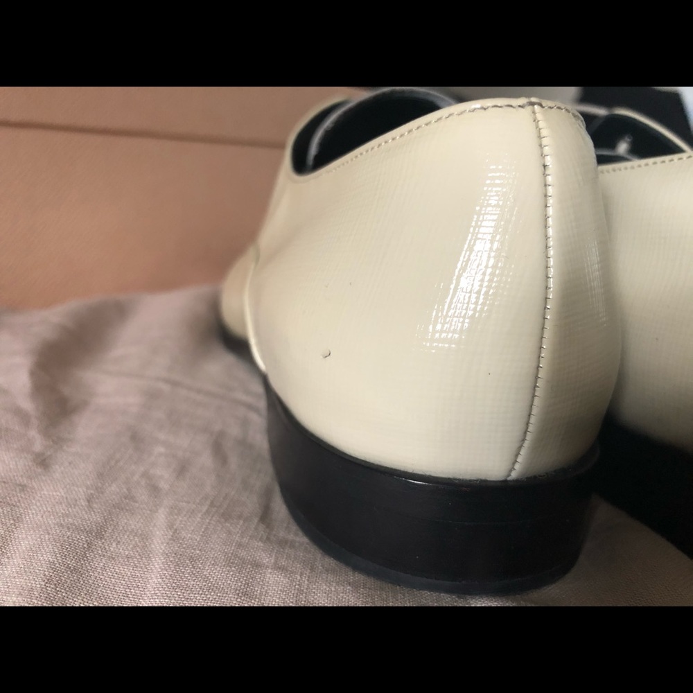 PRADA leather pointed toe brogue oxfords 37.5/7.5 - Picture 6 of 11